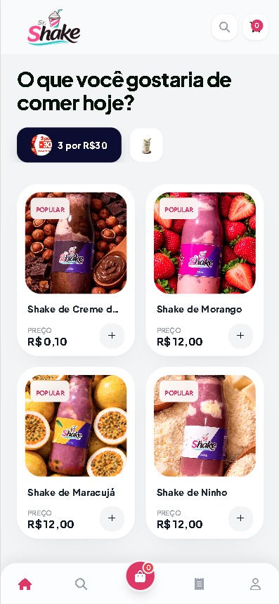 Cardápio digital Pediu no celular